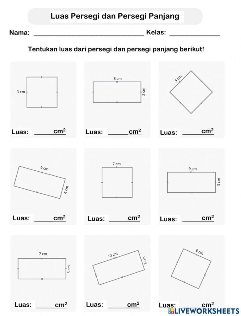 10 Rahasia Menguasai Bank Soal Tentang Luas Persegi Kelas 4 Agar Nilai Anak Melonjak