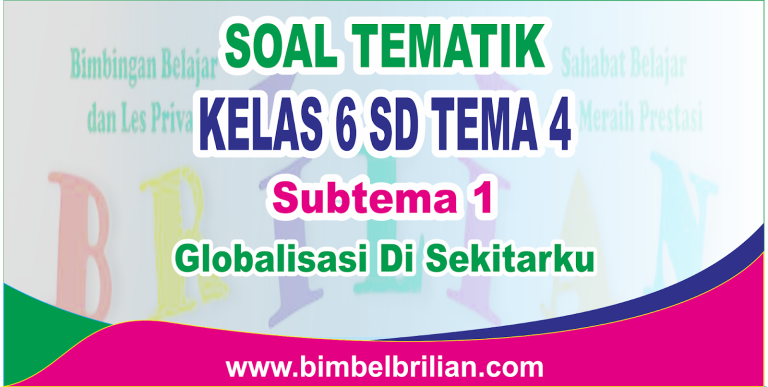 bank soal tematik kelas 6 tema 4