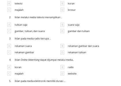 bank soal tematik sub tema 9 kelas 4